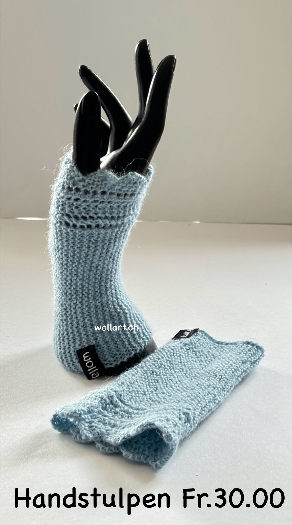 Filigrane Handstulpen aus Alpaca